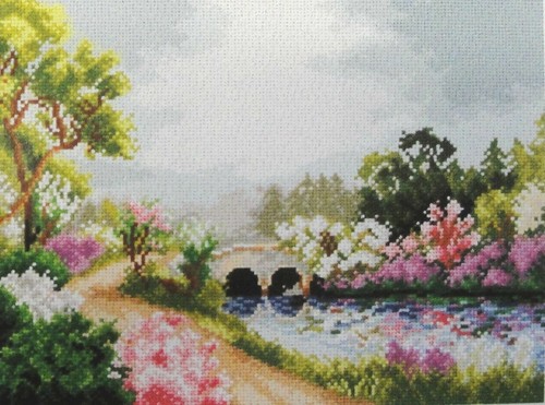 Quadro canovaccio mezzo punto - mezzo,