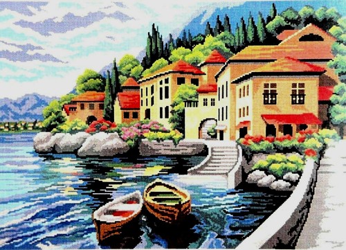 Quadro canovaccio mezzo punto - mezzo,