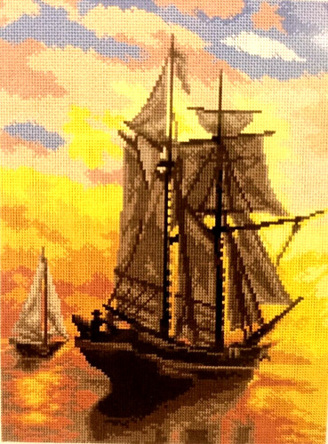 Quadro canovaccio mezzo - mezzo, punto