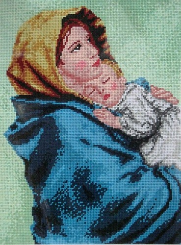 Quadro canovaccio mezzo punto - mezzo,